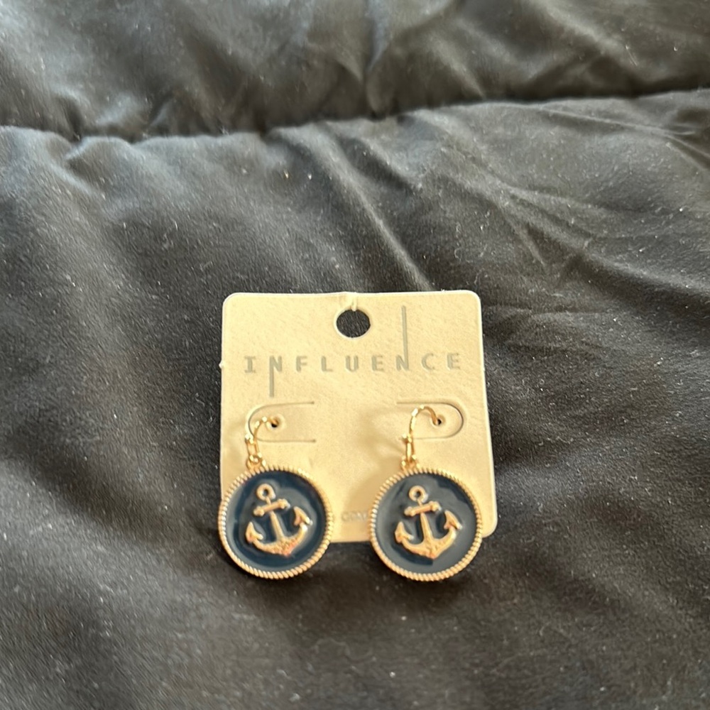 Influence Nautical Anchor Earrings